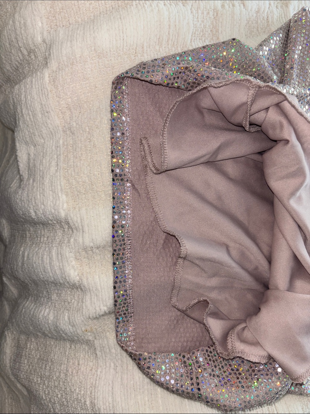 T.J.Maxx Iridescent Silver Sequin Mini Dress - Picture 5 of 6